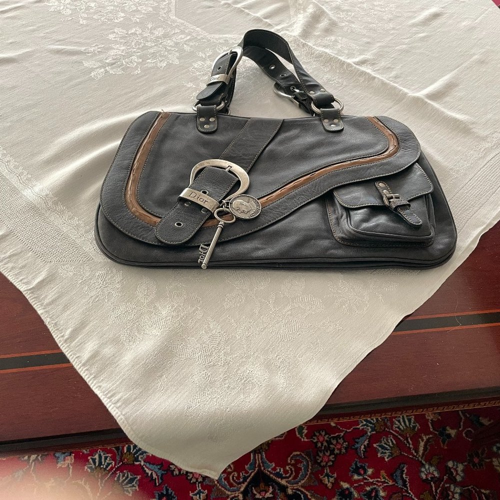 Dior Gaucho Leather Saddle Bag Italy